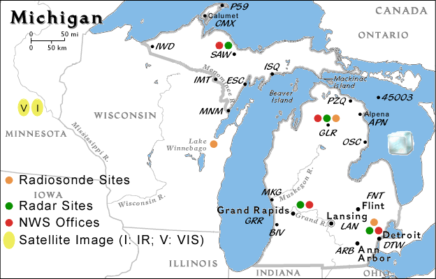 Michigan Imagemap