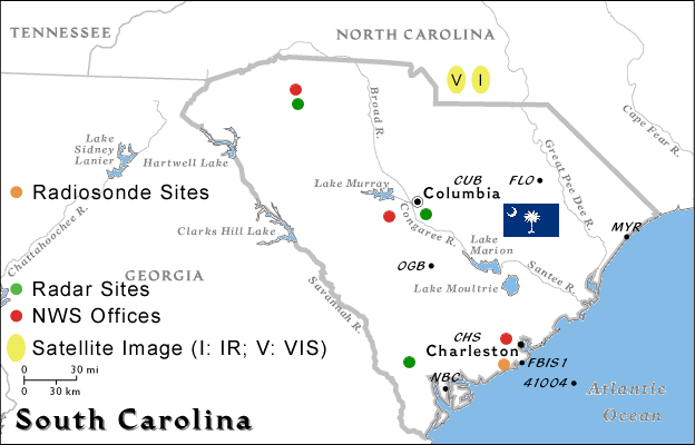 South Carolina Imagemap