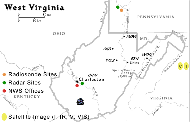 West Virginia Imagemap