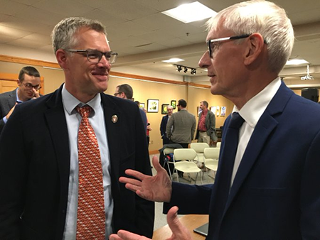 Photo of Dan Vimont and Governor Tony Evers
