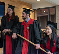 Photo of Maggie Bruckner, Austin Dixson, and Huaran 'Harmony' Liu