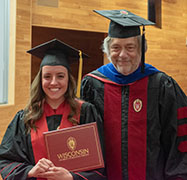 Photo of Adisen Fenrich and Prof. Greg Tripoli