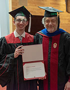 Photo of Daniel Matusinee and Prof. Greg Tripoli