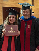 Photo of Emma Sinclair and Prof. Greg Tripoli