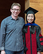 Photo of Huaran Liu and Prof. Shaun Marcott