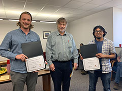 James Anheuser, Prof. Greg Tripoli, and Sreenath Paleri